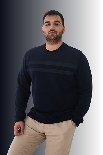 Maccali Hanorac pentru bărbați, mărime mare, cu model, oversize, de iarnă, bl...