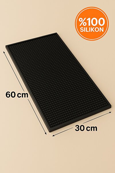 Siliconly Bar Mat 60x30 – %100 Silikon Kaymaz Tezgah Koruyucu – Mutfak / Kafe...