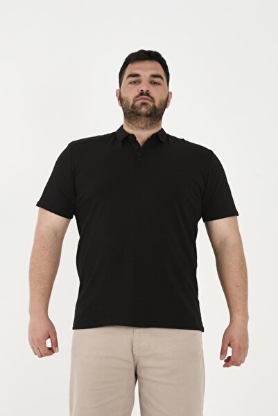 Maccali Ανδρικό Elite Comfort κοντομάνικο Basic καλοκαιρινό μπλουζάκι πόλο μαύρο