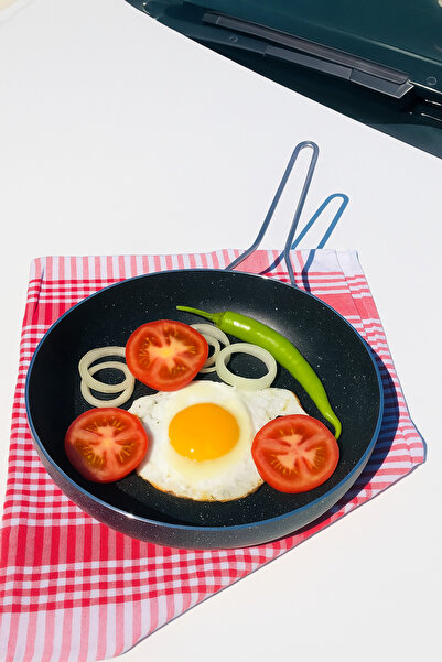 MEŞELER Granite Pan 26 cm Black (Fireproof Non-Stick Granite) 1 Pc