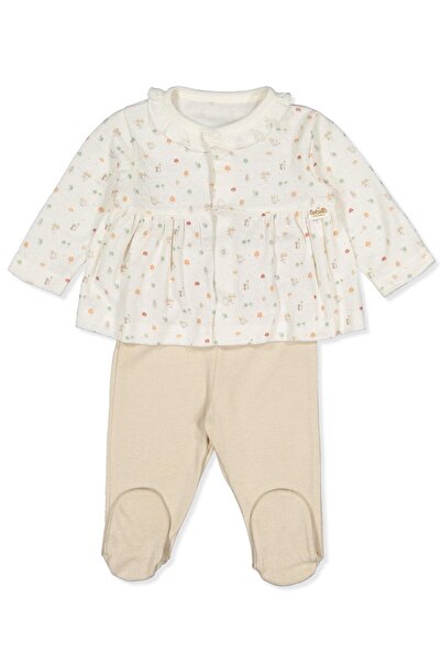 Bebetto ORGANİK SÜPREM DOUBLE PATİKLİ PİJAMA TAKIMI 2Lİ (ORGANIC MY MUSHROOM)...