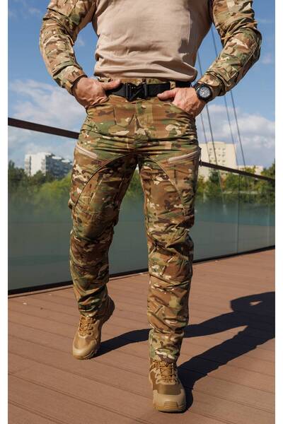 Lion camo Comfortable Tactical Pants, Scratch-Resistant with Abrasion Resistance