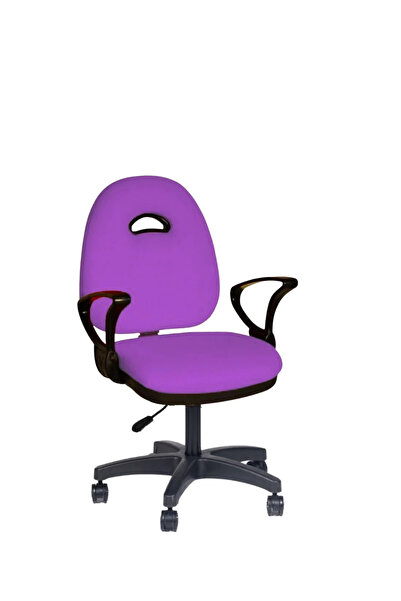 Türksit Kozmo Yönetici Çalışma Koltuğu Plastik Ayak Lila