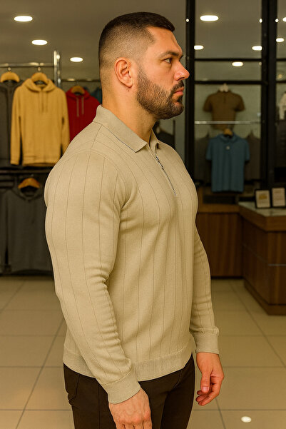 Maccali Ανδρικό χειμερινό φούτερ με φερμουάρ σε μεγάλο μέγεθος