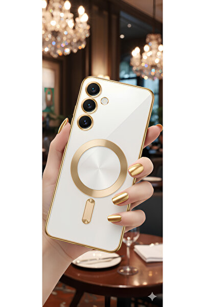 TechTrove Samsung Galaxy S22 Kılıf Kamera Korumalı Sararma Yapmaz Magsafe Şar...