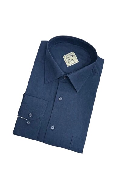 Store Klasik model düz uzun kollu erkek gömlek