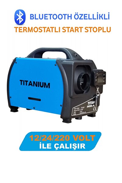 Titanium Çanta Tipi Webasto Dizel Isıtıcı Taşınabilir Bluetooth,lu 12/24/220 Volt