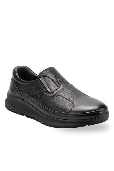 Forelli 46109 For-Halluks Siyah Erkek Hakiki Deri Ayakkabı