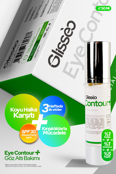 Glisseo Eyecontour %1 Retinol %5 Peptit Koyu Halka, Şişlik Ve Kırışıklık Karş...