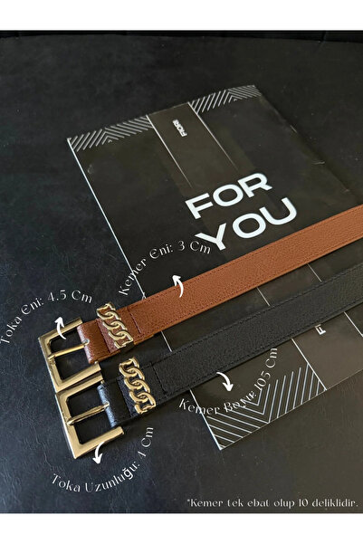 Fiori حزام نسائي بمشبك مزدوج، حزام للبنطلون، حزام للسترة، حزام للملابس، حزام ...