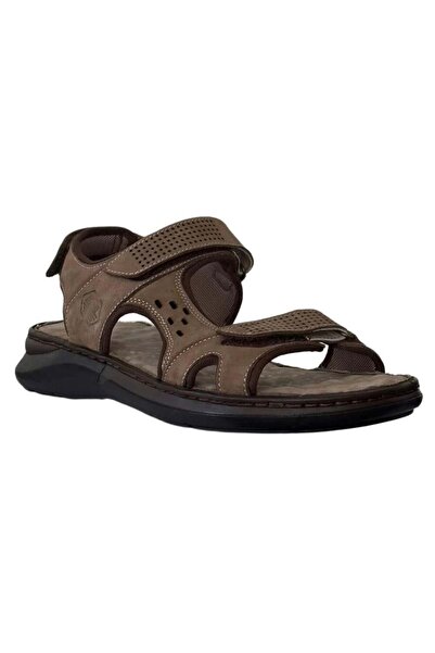 Forelli 40526 Bruce Sand Nubuck Men's Genuine Leather Sandals