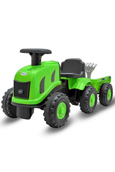 Babymix Tractor pentru copii Baby Mix Benny cu remorcă, verde