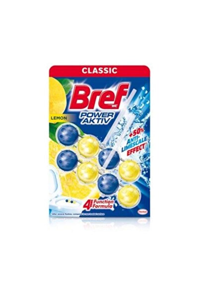 Bref Power Aktiv Katı Tuvalet Bloğu Limon Kokulu 2 Li