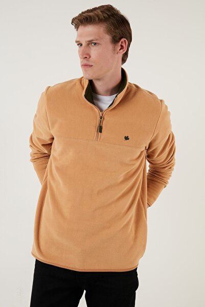 Buratti Regular Fit Anti-pilling Non-Pilling Bato Collar Winter Men's Fleece with Raster 5906001