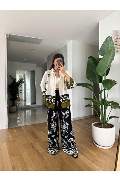 Lady Pixie Ethnic Patterned Women's Double Suit Set