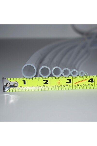 DYZER Alman Wacker Şeffaf Silikon Hortum 4x6 1 metre (İç Çap: 4 mm Dış Çap: 6 mm)