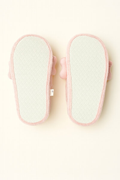 Shoebuo Peluş Arı Figürlü Çocuk Ev Terliği Sandalet (Sessiz Taban)