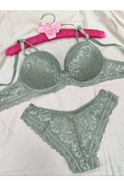 Love Angels Σετ εσώρουχα με δαντέλα και λεπτομέρεια φιόγκου - Σετ εσώρουχα