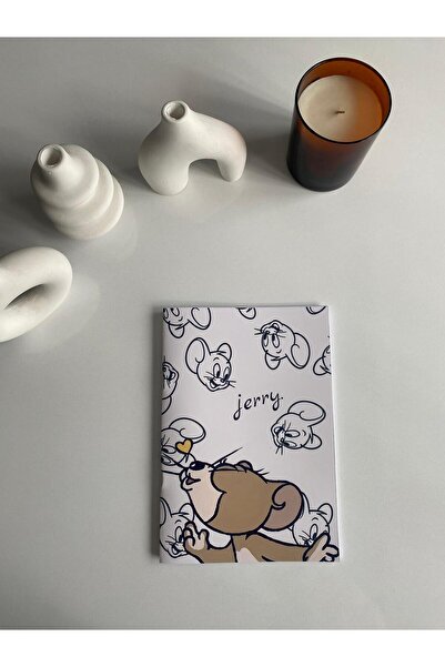 İnci Rüyası Hediyelik Tom & Jerry 2-Pack Stapled Notebook - Unlined, A5, Notepad, 30 Pages Gift for Lover, Friend, Bff
