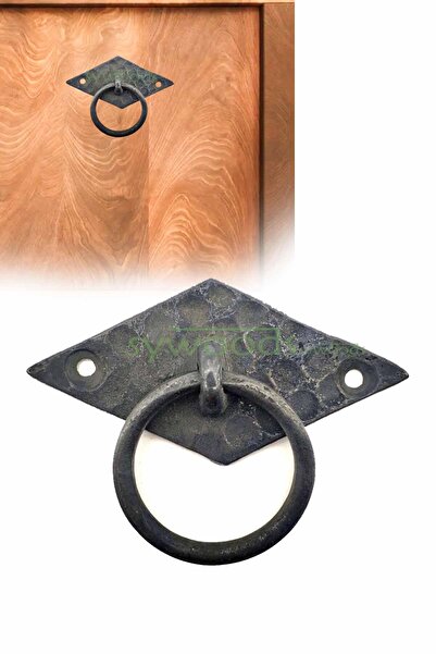 sywoods Antik pirinç halka taşıma kulbu yan baklava model tutacak sandık kulb...