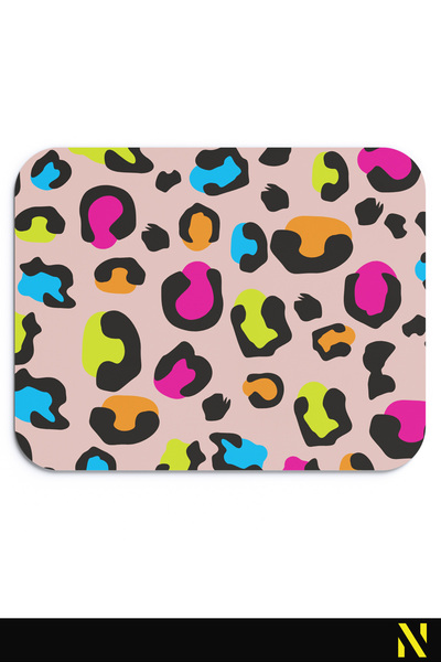 nilizma Mousepad ergonomic colorat cu model leopard, bază anti-alunecare, pen...