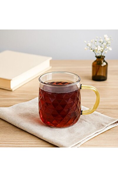 TARIK HOME 2 adet Isıya Dayanıklı Borosilikat Termisil Cam Geometrik Desen Ku...