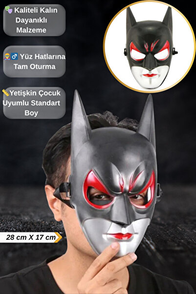 Tamsena Store Etkileyici Tasarım Süper Kahraman Yüz Maskesi 28x17 cm (Yetişki...