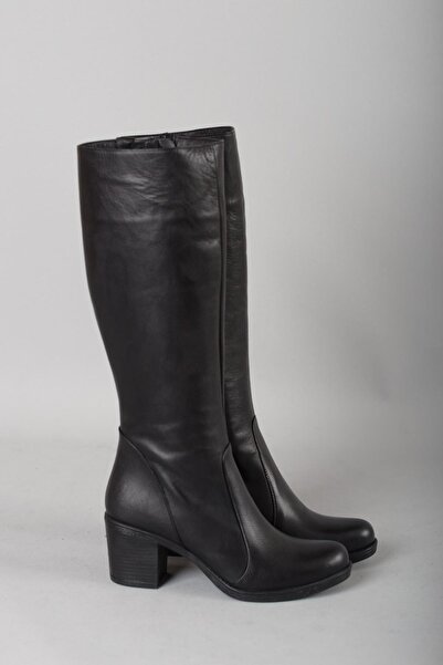 SEÇ KUNDURA حذاء SEÇ 3000 بكعب من الجلد الطبيعي (6 سم) أسود