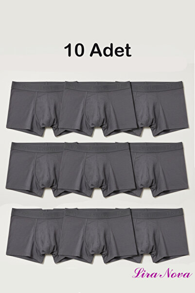 Füme Soft Likralı Boxer 10'lu