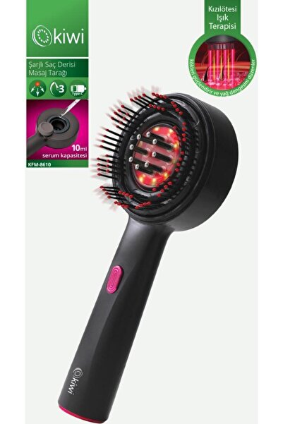 Kiwi Kfm-8610 Kızılötesi Işıklı Şarjlı Saç Derisi Masaj Tarağı