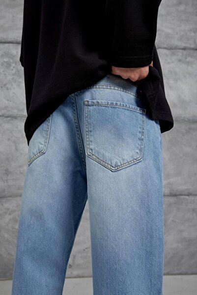 NOMARC 15951 Blue Baggy Jean cu șlefuire