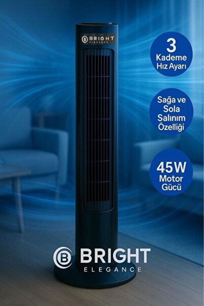 Bright Elegance Be-4129 29" Kule Tipi Vantilatör Siyah