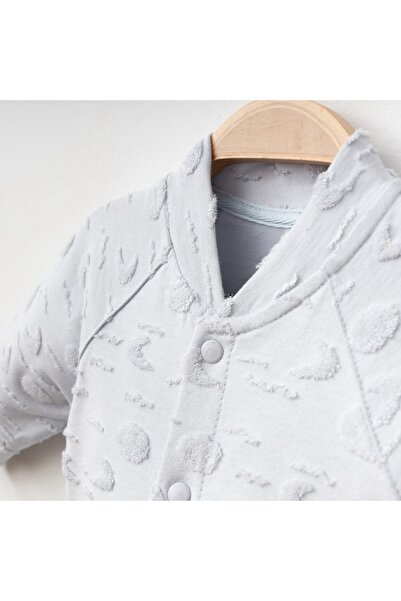 PARPIR BABIES KIDS UZAYLI JAKAR MEVSİMLİK BEBEK TULUM GRİ