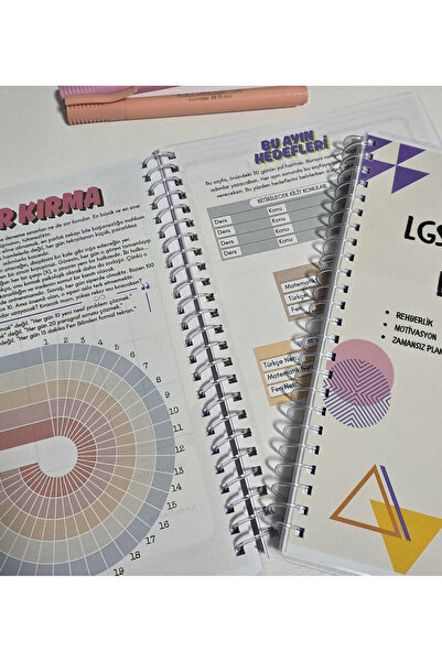 daily notebook LGS Hazırlık Defteri, LGS Planlayıcı, A5,Stratejik Koçluk,PVC Kapak