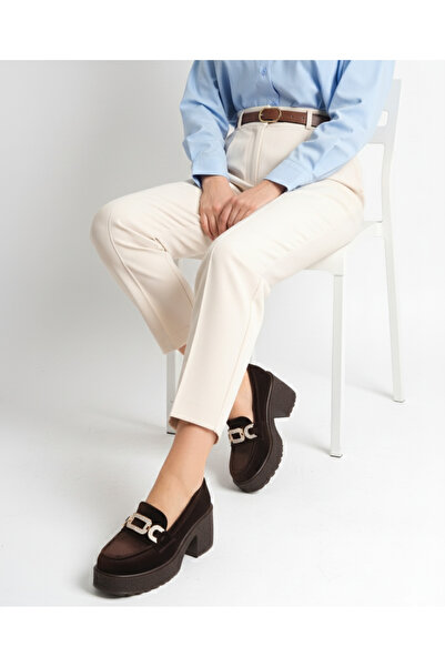 luuq shoes Дамски мокасини LEGO Velvet Buckle