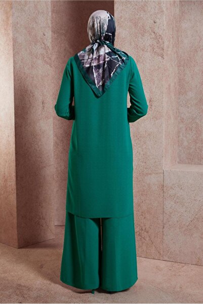 Alvina Linen Textured Trousers Suit 44464