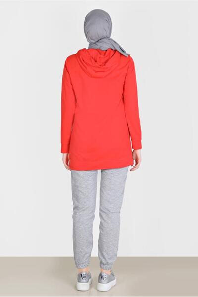 Alvina 42741 Model Stone Printed Tracksuit Tunic