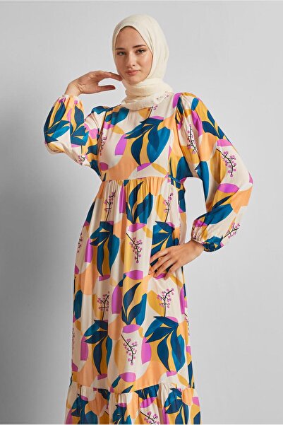 Alvina Patterned Viscosse Dress 45757