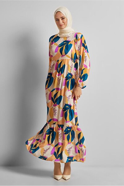 Alvina Patterned Viscosse Dress 45757