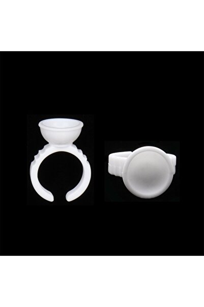 Choice 100 قطعة من حامل الغراء الأبيض القابل للاستعمال مرة واحدة، حلقة لاصقة للحواجب وشم الصبغة