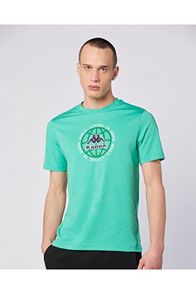 Kappa Gunno Tur Erkek Yeşil Regular Fit Tişört