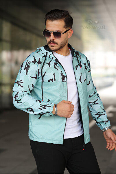 Berka Men's Hooded Waterproof Raincoat with Pockets