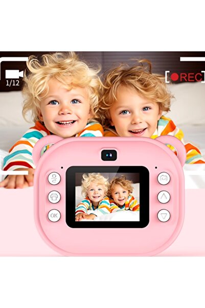 SMARTIC Instant printing photo camera, Full HD 1080p, 12MP, 2.4", SD 32GB+3 rolls, selfie+1 game+MP3
