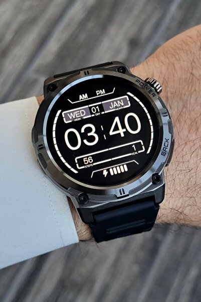 Daniel Klein Siyah Renk Android/ios Uyumlu Değiştirilebilir Kordonlu Akıllı K...