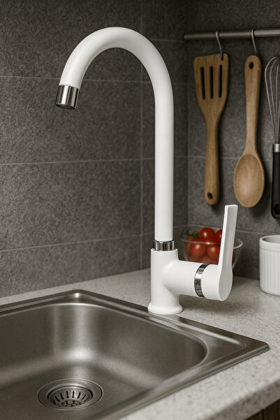 YDGR Dalyan White Delta Stylish Kitchen Faucet