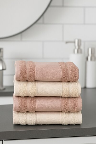 SARİNA renkli bir dünya LUXURY SOFTNES 2/50X90+2/70X140 4'LÜ BANYO HAVLU SETİ/ HAMAM SETİ / HAVLU TAKIMI /ÇEYİZ HAVLUSU