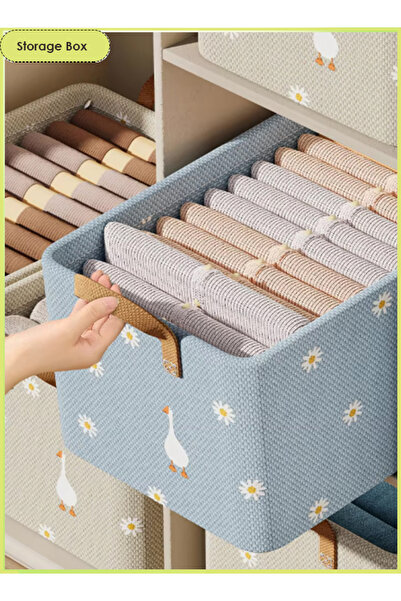 Generic 2PCS 26L Foldable Quilt&Clothes Storage Box Large Capacity Organizer Dustproof Waterproof Nonwoven