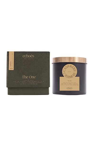 Echoes Premium natural scented candle from Echoes, Cashmere, (luxury glass jar), 300g