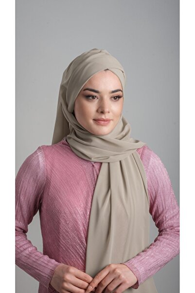 HÜRREM BONE Bej, practic, gata de fabricație, șal de oase, șifon, autolegat, cu o singură bandă 1453_12