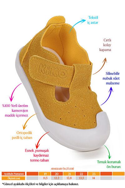 Kiko Kids Elroy First Step Velcro Baby Girl Casual Shoes